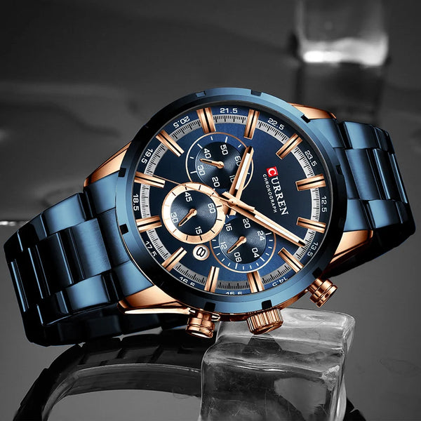 CURREN Men Watch Top Brand Luxury Sports