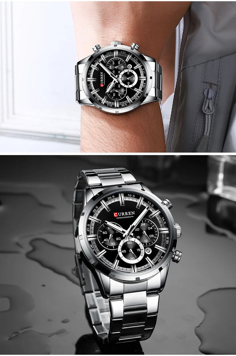 CURREN Men Watch Top Brand Luxury Sports