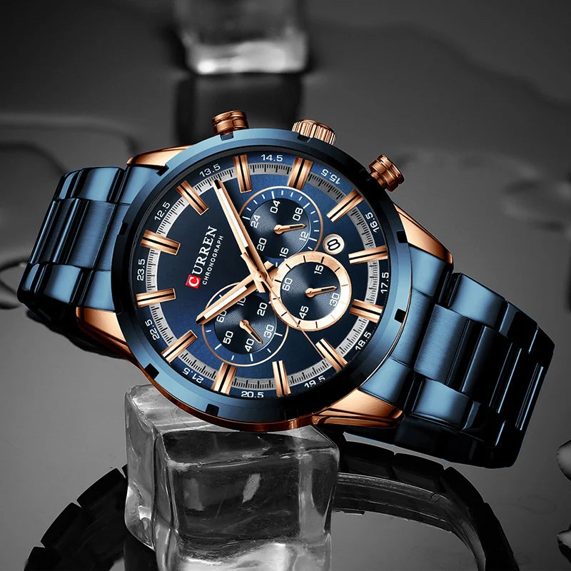 CURREN Men Watch Top Brand Luxury Sports