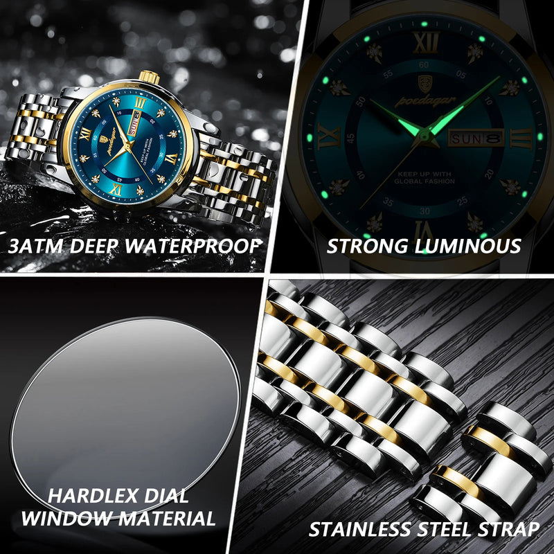POEDAGAR Luxury Watch