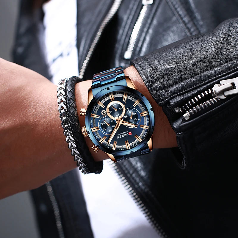 CURREN Men Watch Top Brand Luxury Sports