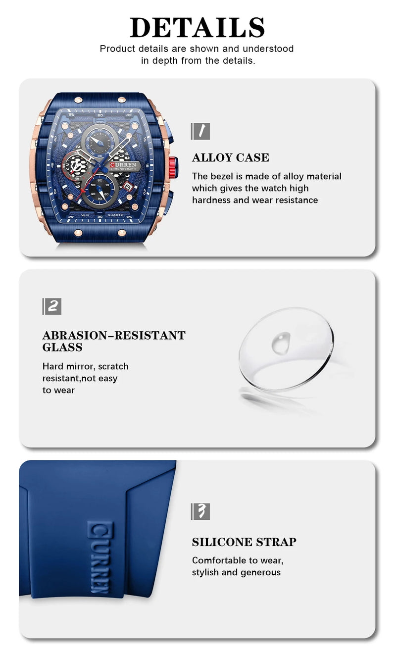 CURREN Top Brand Men's Watches Luxury