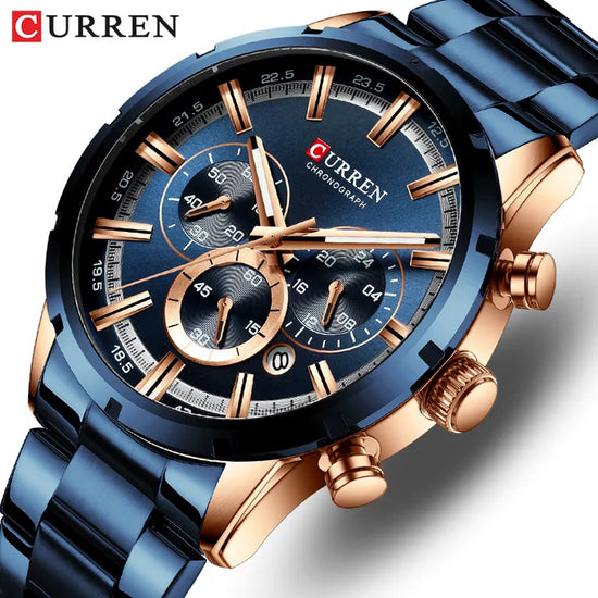 CURREN Men Watch Top Brand Luxury Sports